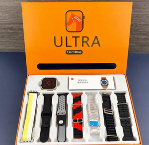 smart watch ultra 7 in 1 with 7 strap